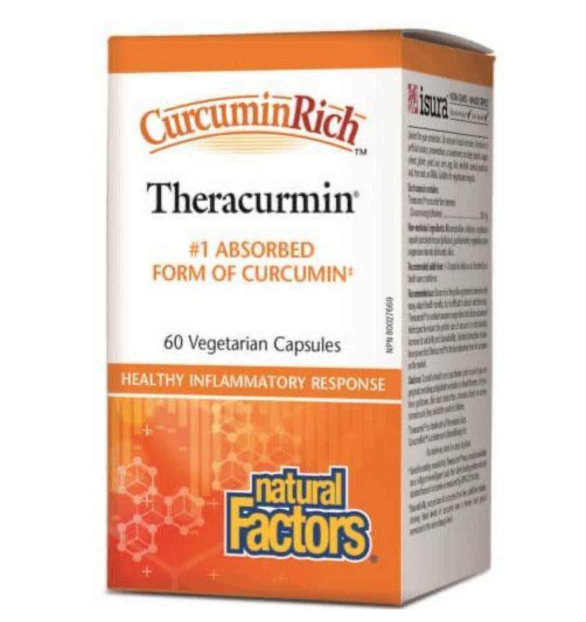 Natural Factors Theracurmin 30mg 60 Veggie Caps Regular Strength