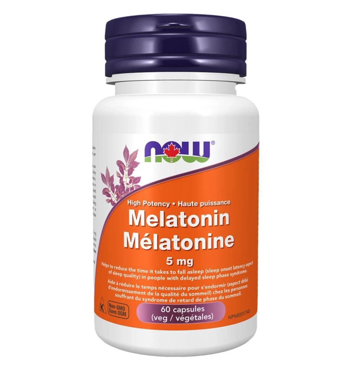 NOW Melatonin 5mg 60Veggie Caps