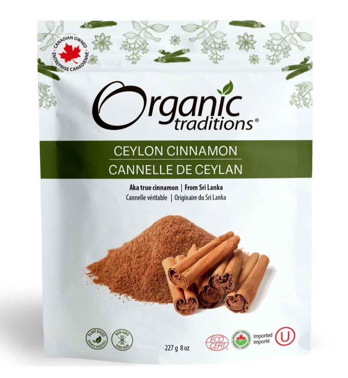 Organic Traditions Organic Ceylon Cinnamon Powder 227g