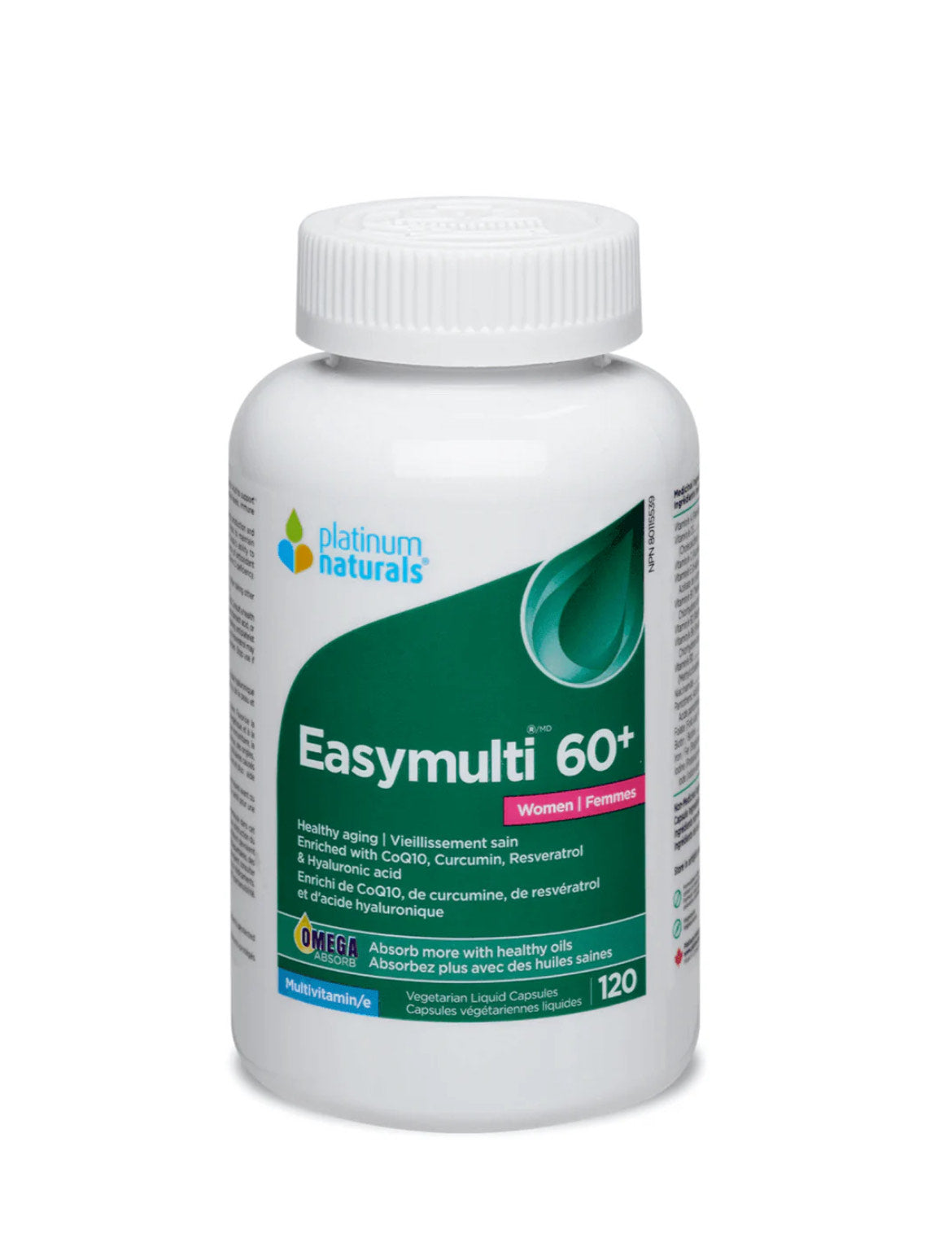 Platinum Naturals Easymulti 60+ Women 120 Veggie Caps