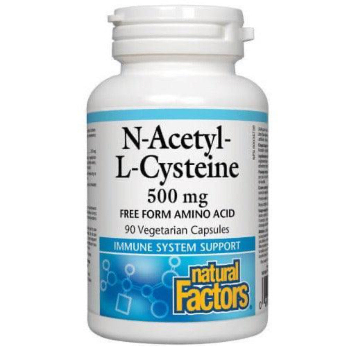 Natural Factors N-Acetyl-L-Cysteine 500mg 90 Veggie Caps