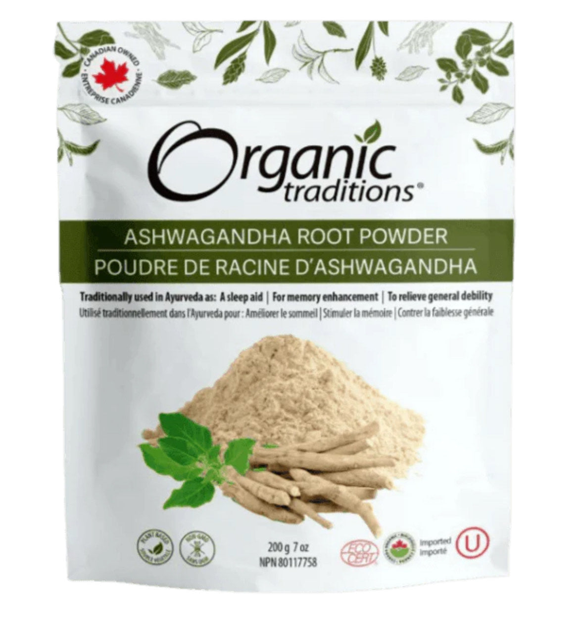 Organic Traditions Ashwagandha Root Powder 200G