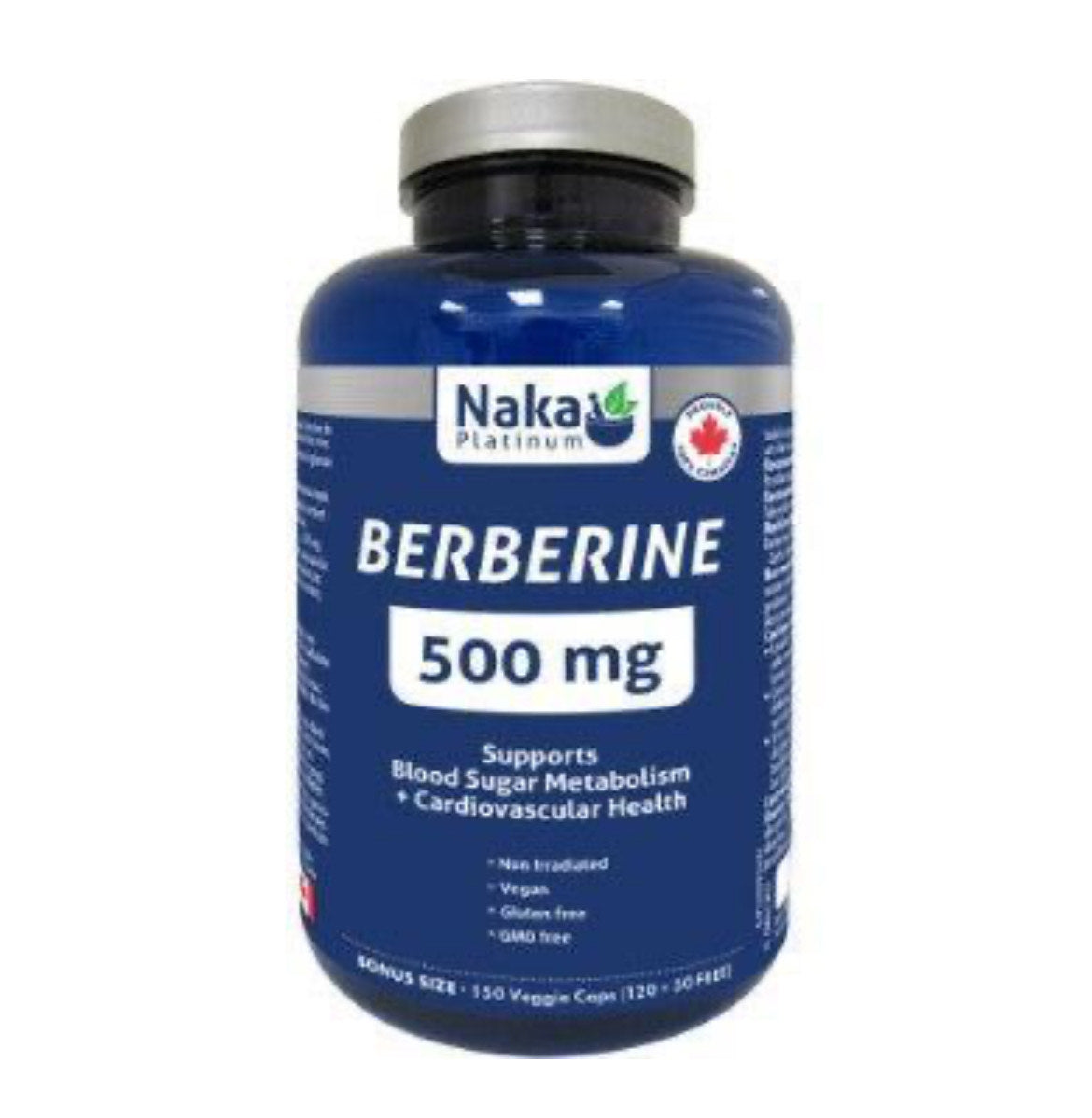 Naka Platinum - Berberine 500mg, 150 Veggi Caps