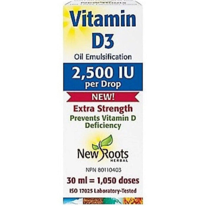 New Roots Vitamin D3 2500IU 30ml