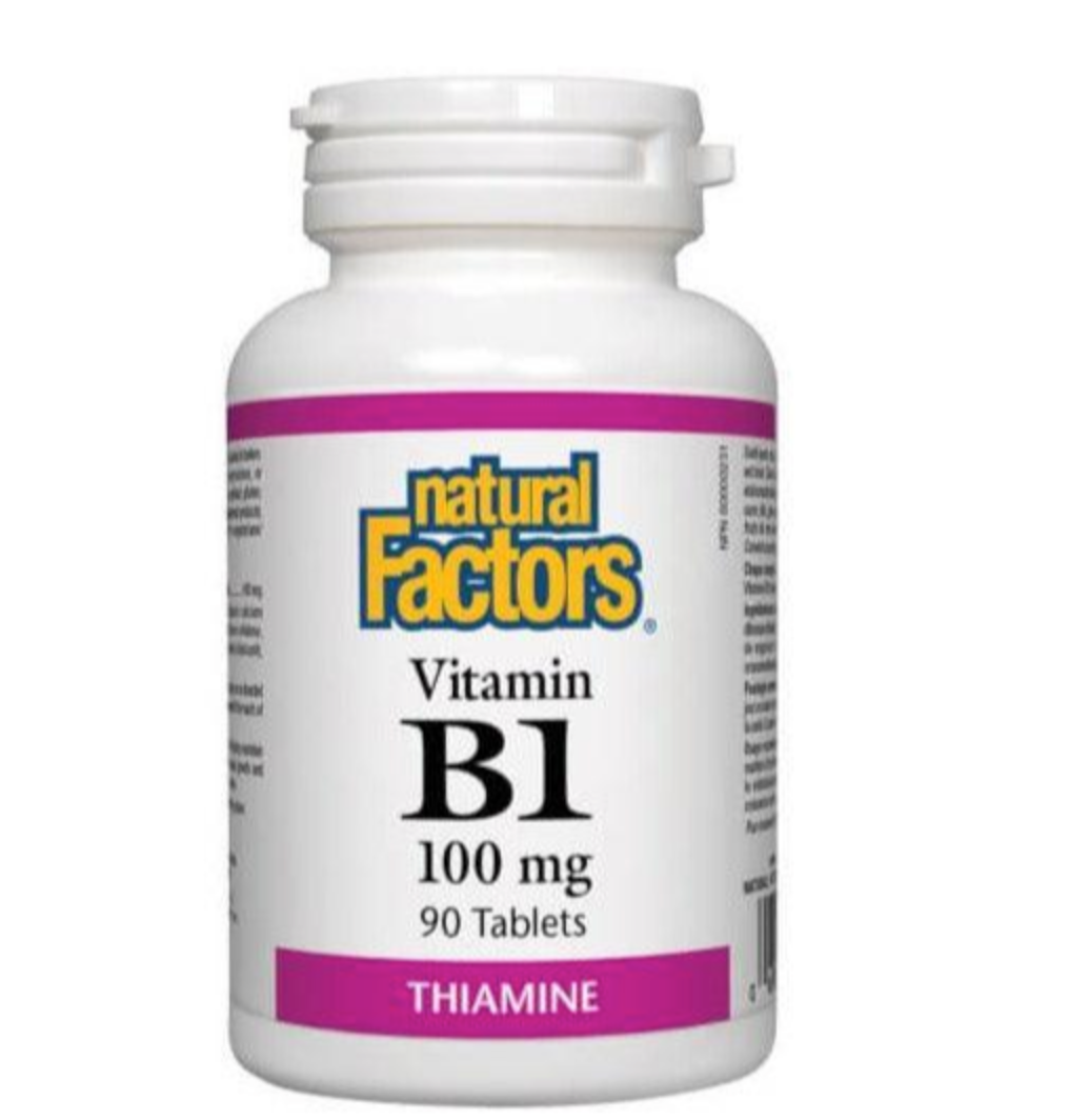 Natural Factors Vitamin B1 Thiamine 100mg 90 Tabs