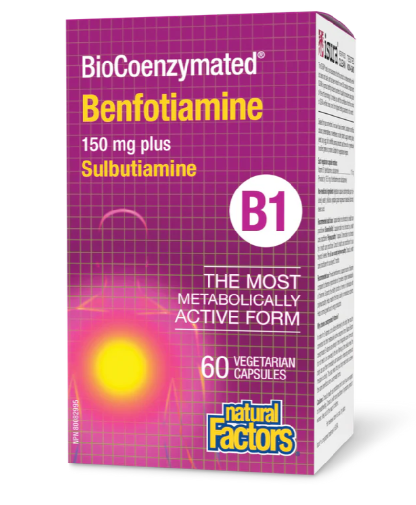 Natural Factors BioCoenzymated Benfotiamine 60 Veggie Caps