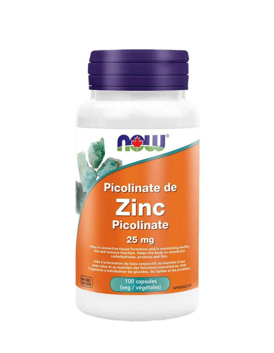 NOW Zinc Picolinate 100 Veggie Caps