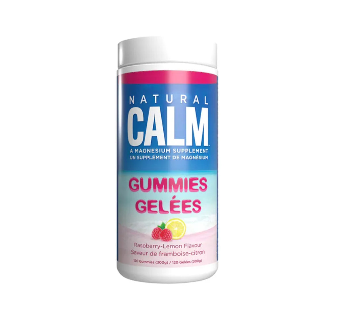 Natural Calm Gummies Raspberry Lemon 120 Gummies