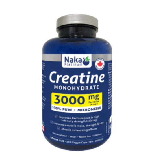 Naka Platinum Creatine Monohydrate 3000mg - 200 V-Caps