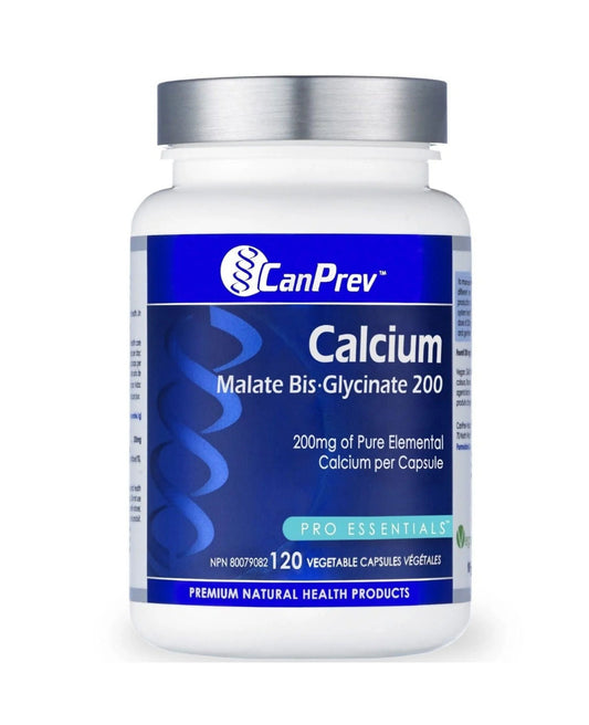 CanPrev Calcium Malate Bis-Glycinate 120 Veggie Caps