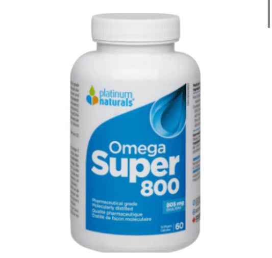 Platinum Naturals Omega Super 800 60 Softgels