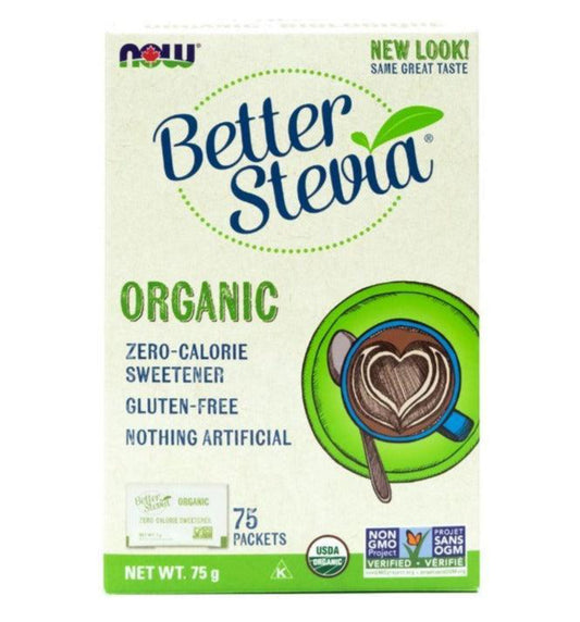 Now Foods, Organic, BetterStevia 75 Packs