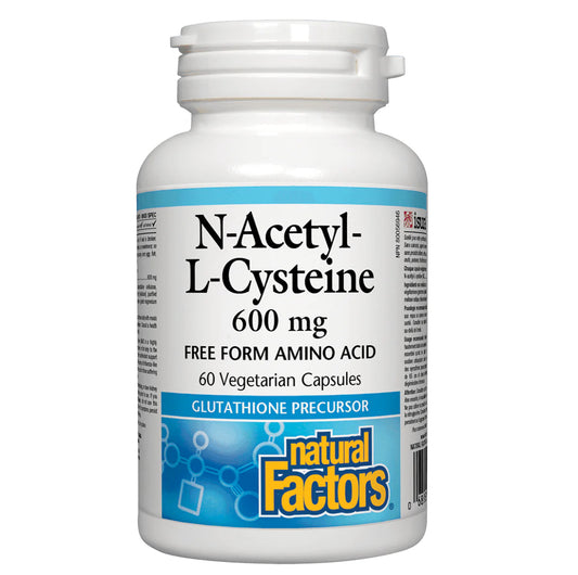 Natural Factors N-Acetyl L-Cysteine 600mg 60 Veggie Caps