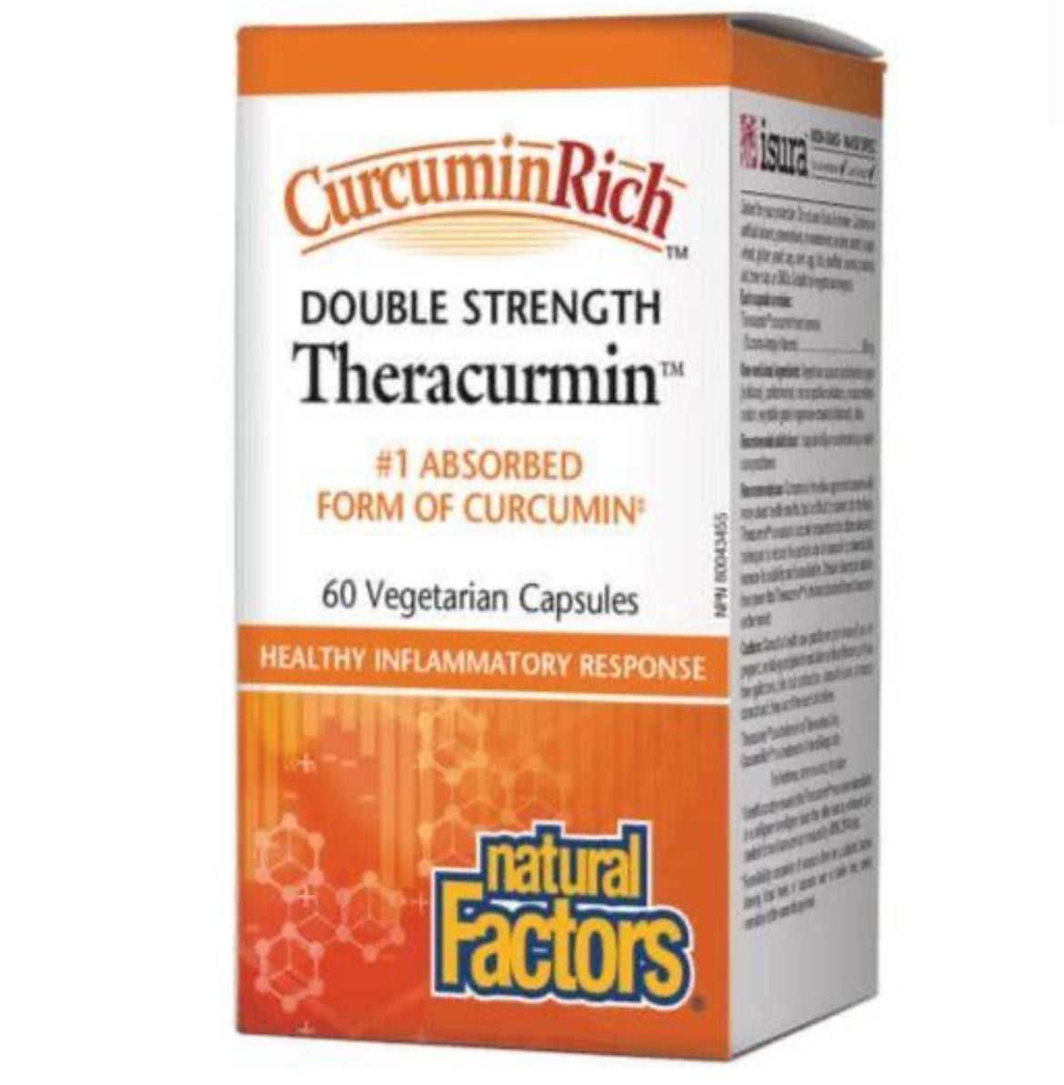 Natural Factors Curcuminrich Theracurmin 60mg 60 Veggie Caps Double Strength