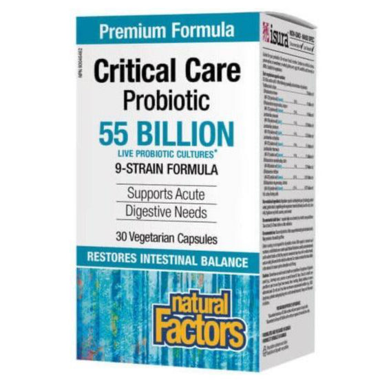 Natural Factors Critical Care Probiotic 55 Billion 30 Veggie Caps