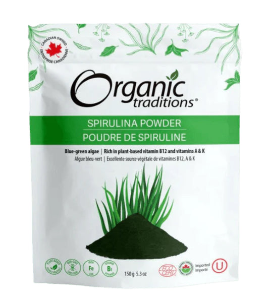 Organic Traditions Organic Spirulina Powder 150g