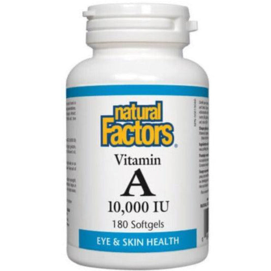 Natural Factors Vitamin A 10,000 IU 180 Softgels