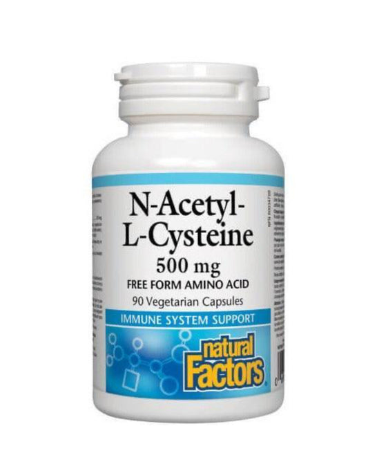 Natural Factors N-Acetyl-L-Cysteine 500mg 90 Veggie Caps