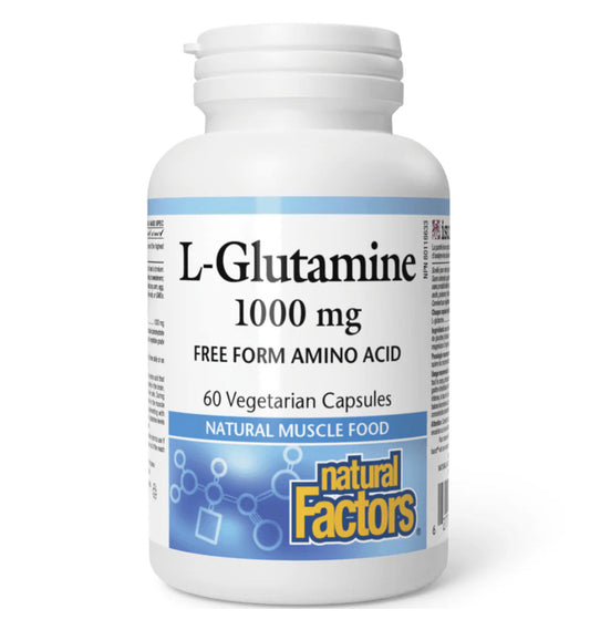 Natural Factors L-Glutamine 1000mg 60 Veggie Caps