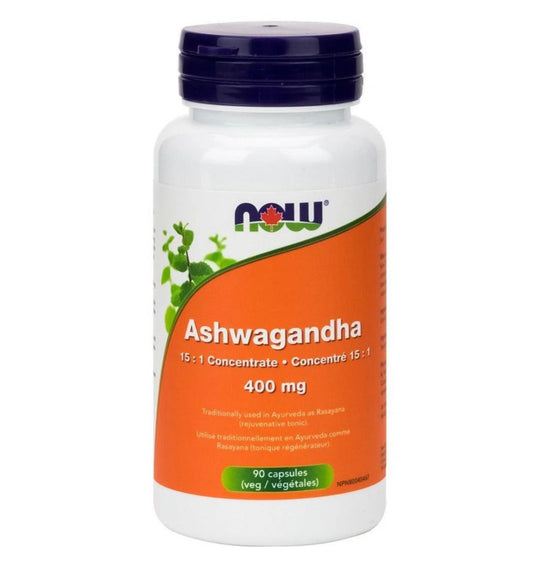 NOW Ashwagandha Extract 400mg 90 Veggie Caps