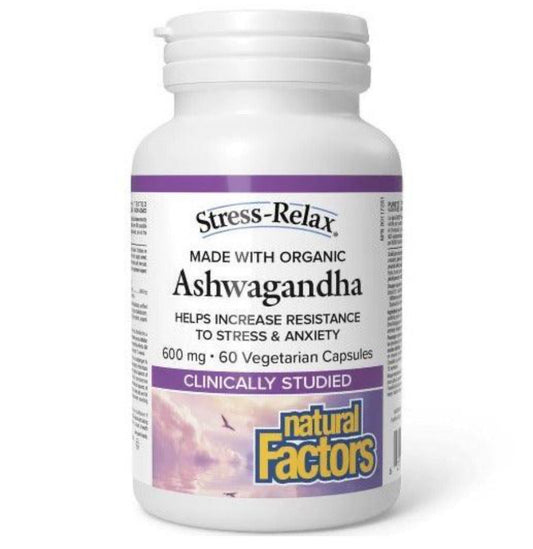 Natural Factors Ashwagandha 600mg 60 Veggie Caps