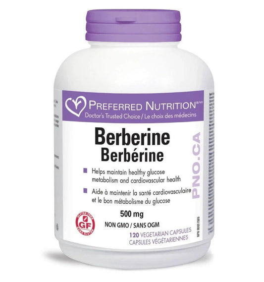 Preferred Nutrition Berberine 500mg 120 Veggie Caps