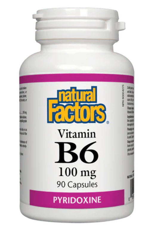 Natural Factors Vitamin B6 Pyridoxine 100mg 90 Caps